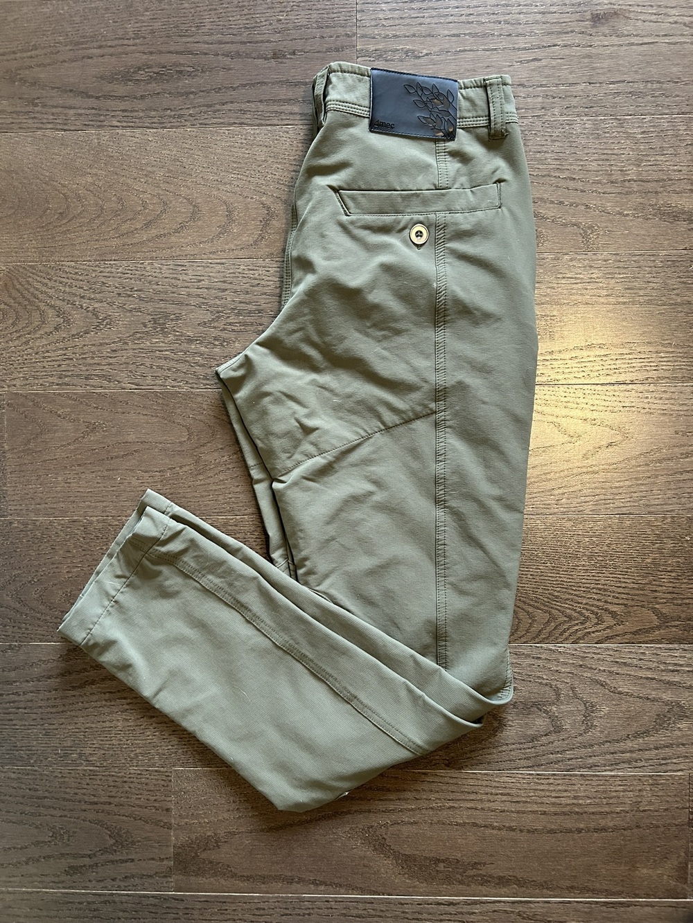 MEC Women's Olive Green Technical Trail Hiking Pants - Size 8